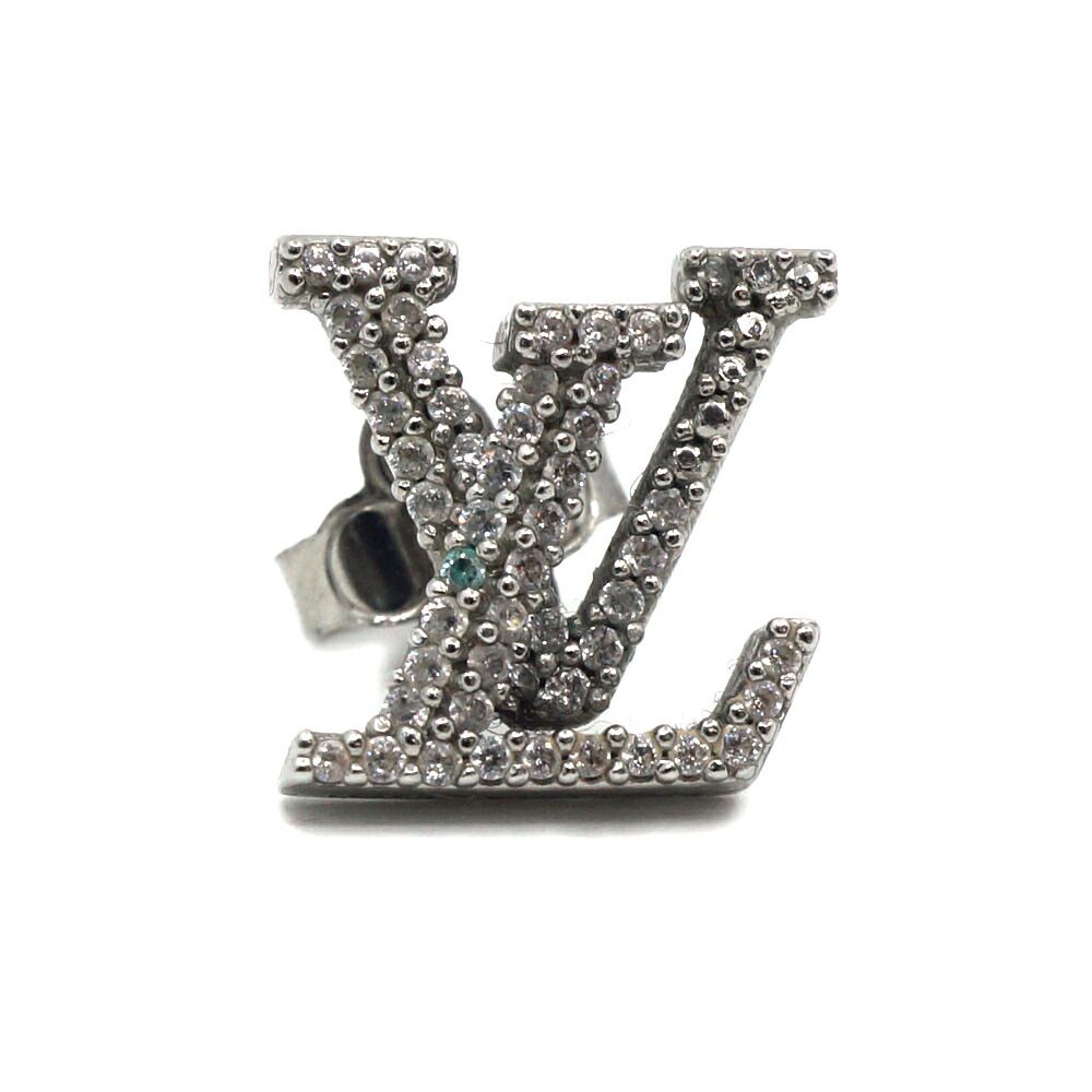 【栄】ルイヴィトン M00608 アイコニック ストラス LV アイコニック ピアス 片方 シルバー 小物 アクセサリー その他 本体品のみ