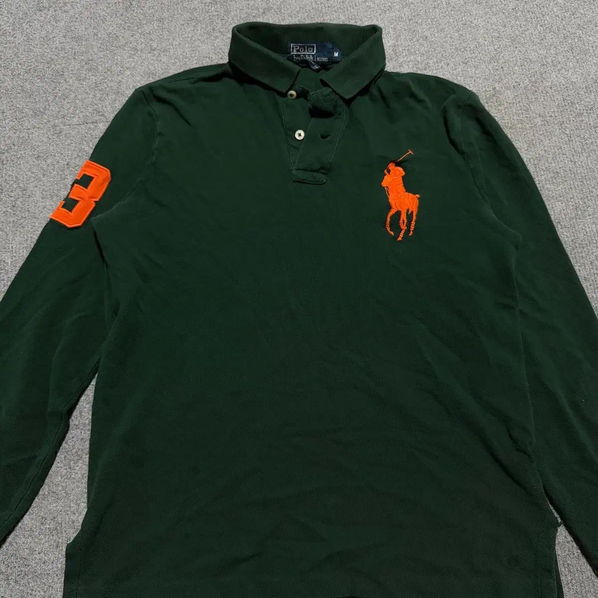 ポロ ラルフローレン ビックポニー グリーン pk カラーTシャツ M