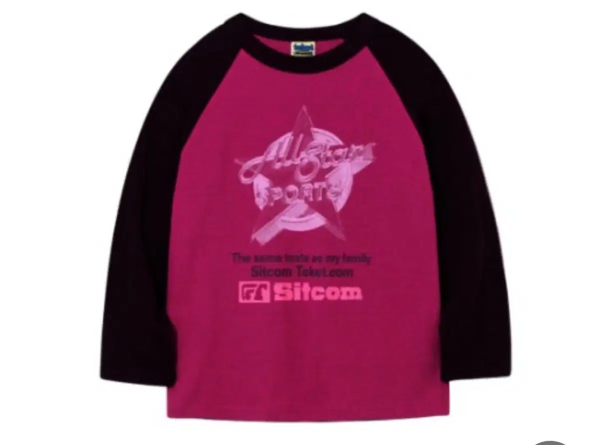テケット ピンク ラグラン Tシャツ