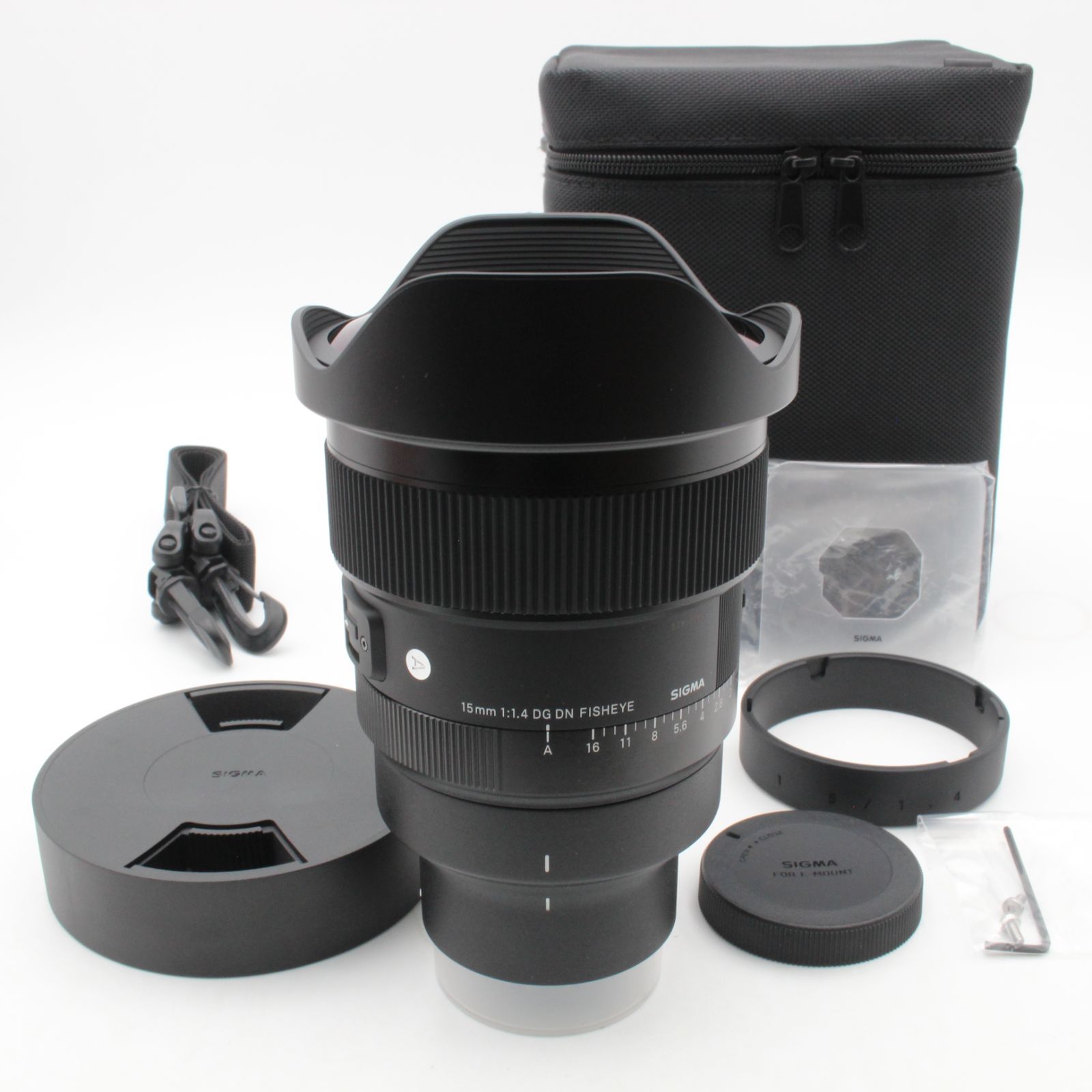 【極美品】 SIGMA シグマ 15mm f1.4 DG DN DIAGONAL FISHEYE Art ソニー用Eマウント ケース付き 108007