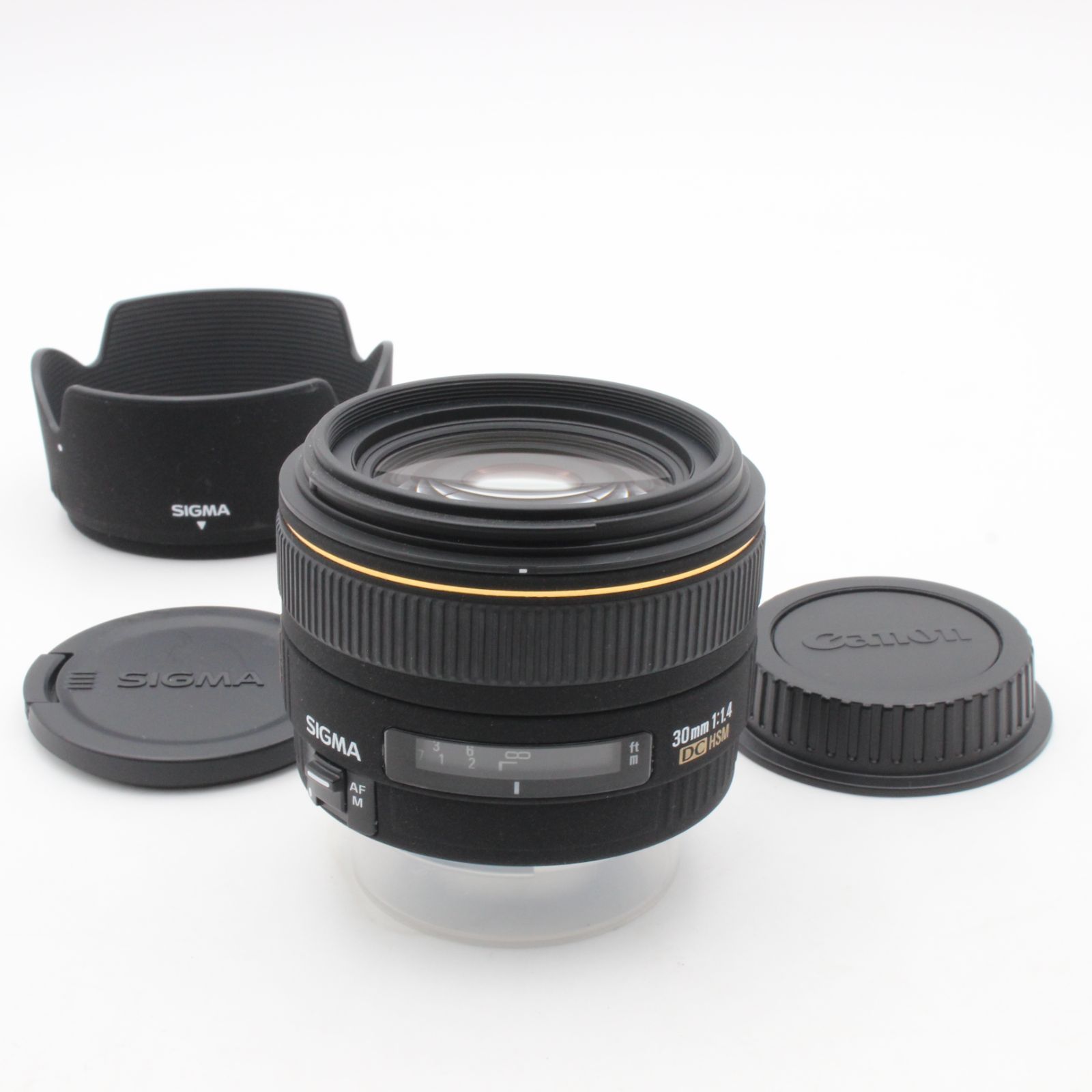 【美品】 SIGMA シグマ 30mm F1.4 EX DC HSM キヤノン用 フード付き 108001 10,688円