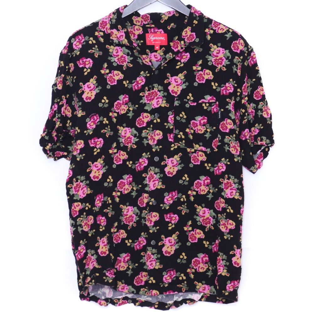 Supreme Floral Rayon S/S Shirt ブラック SUPREME Floral Rayon S/S Shirt Mサイズ ブラック - メルカリ