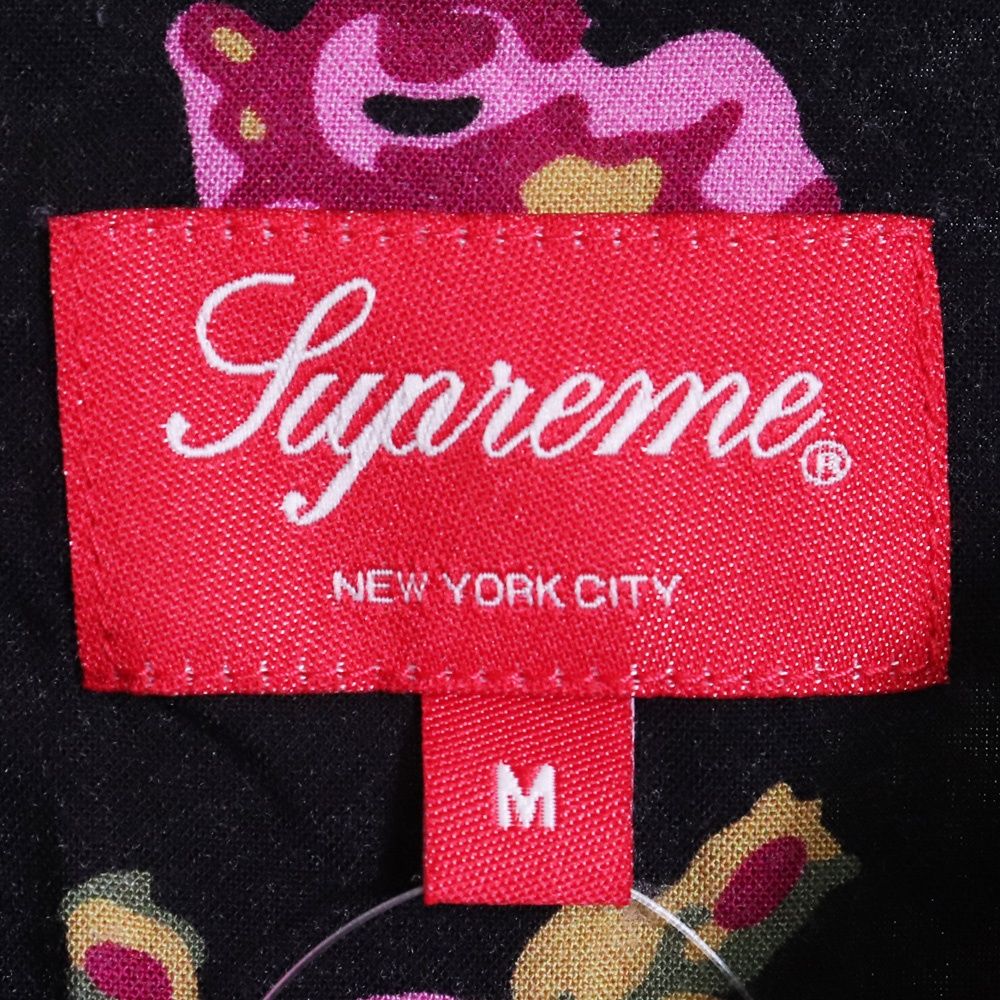 SUPREME Floral Rayon S/S Shirt Mサイズ ブラック - メルカリ