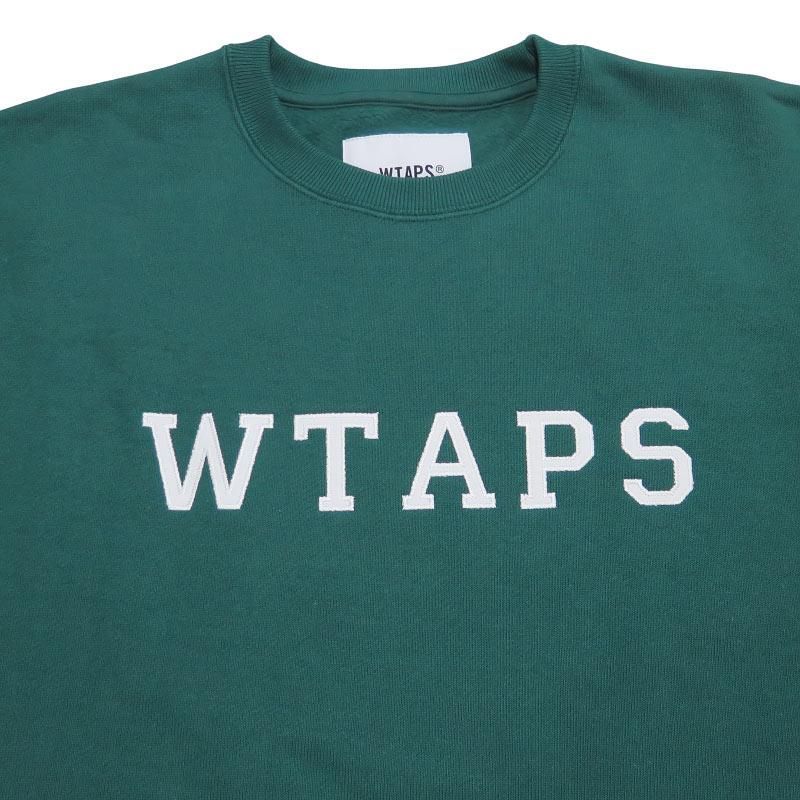 WTAPS グリーン ロゴ入り スウェット WTAPS(ダブルタップス 