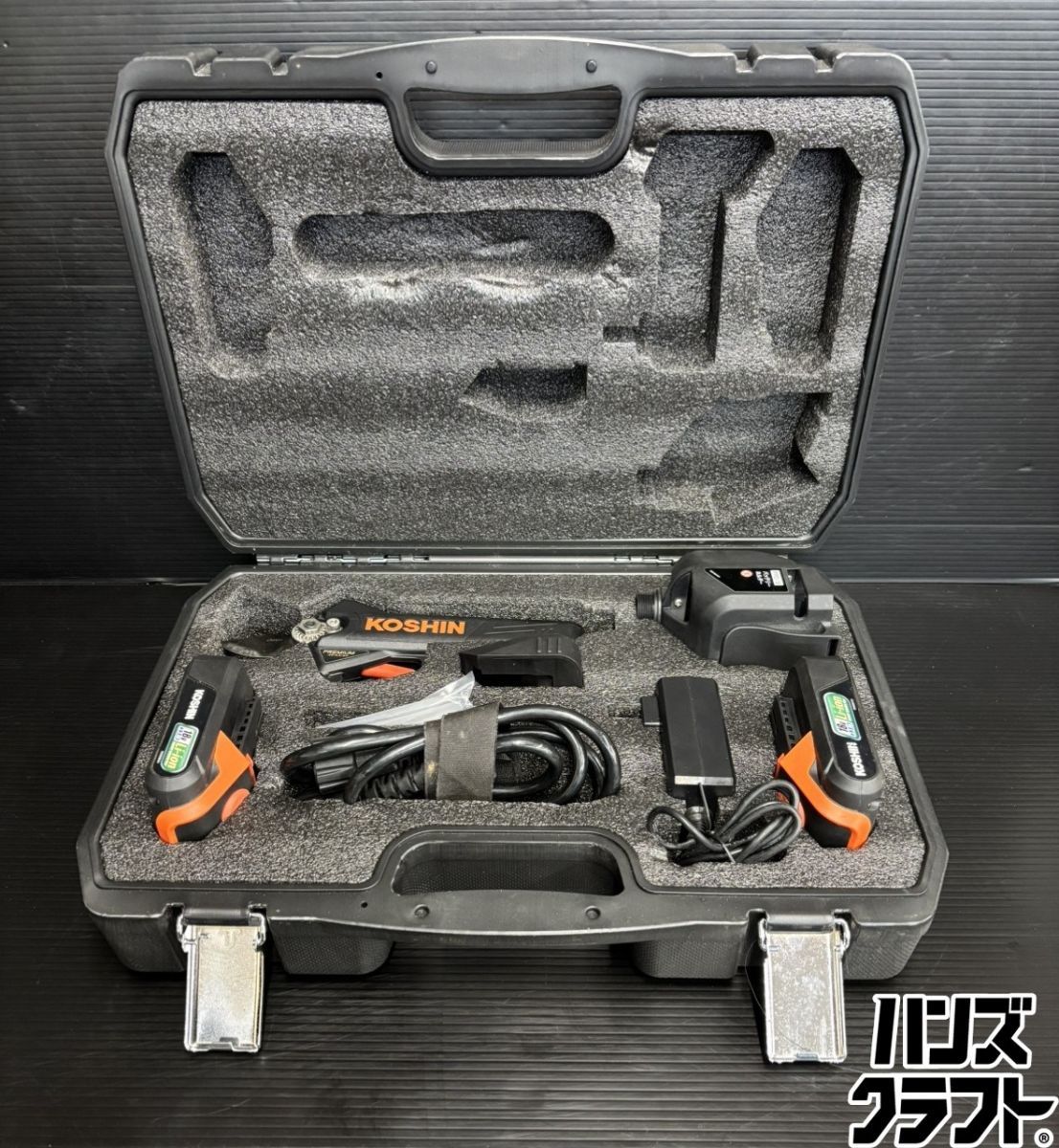♭【中古品】工進　PPD-1825B　充電式剪定はさみ　18V　バッテリー2個　充電器　ケース　PSEマーク【熊本けやき通り店】