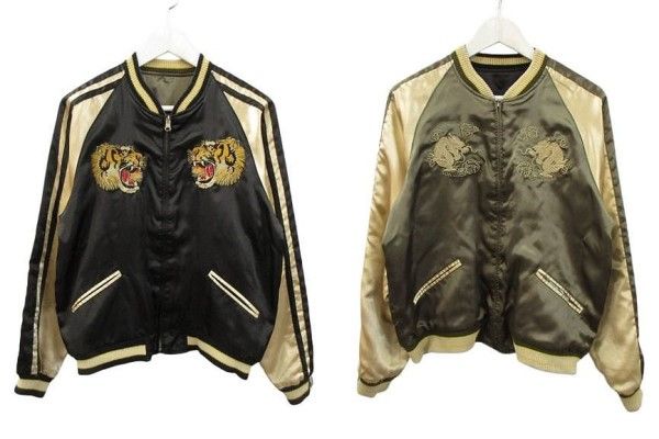 Doragon fri スカジャン　リバーシブル 中綿 XL ドラゴンフライ Dragon Fly ドラゴンフライ リバーシブル スカジャン M ブラック 虎 龍