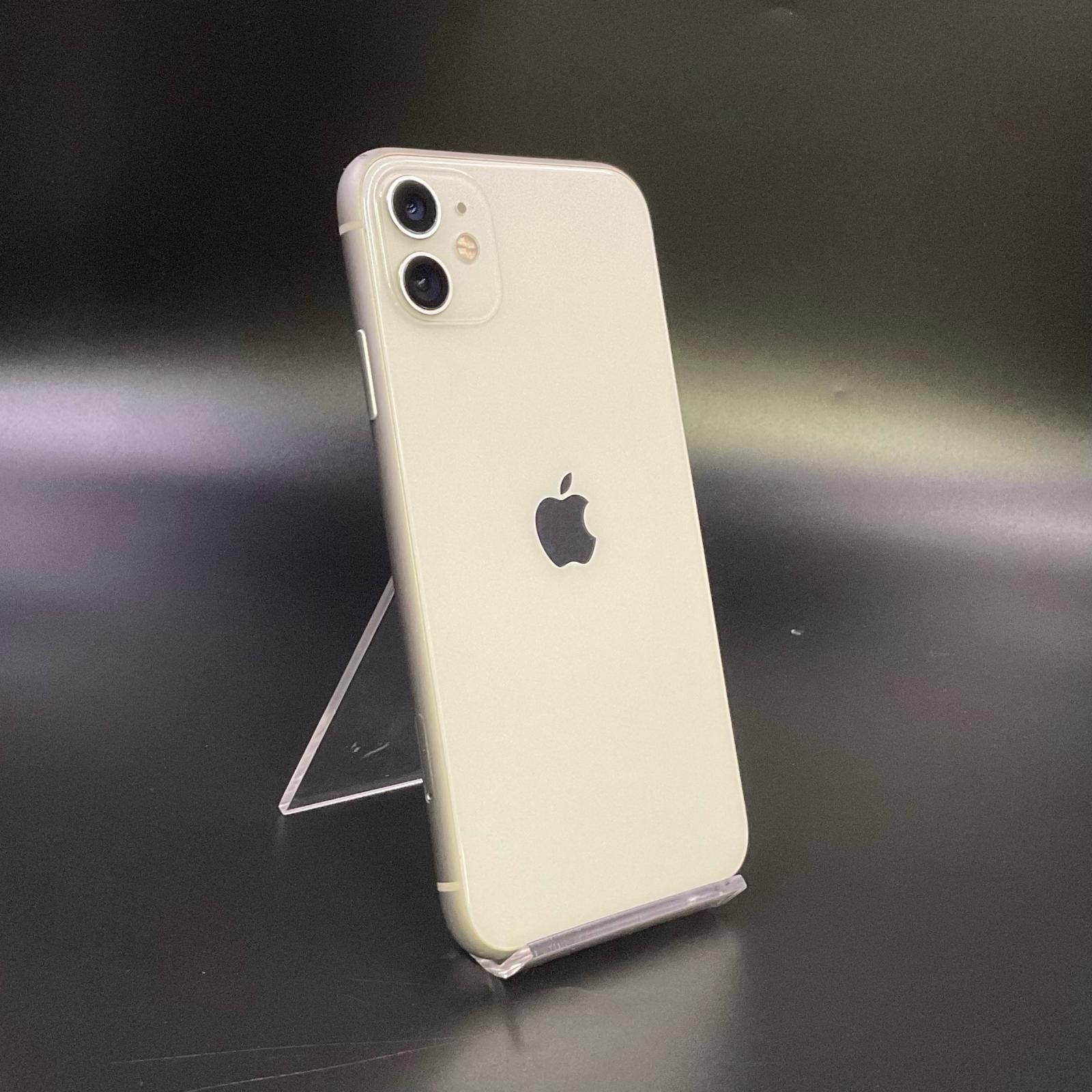 【全額返金保証】【最速発送】 iPhone 11 128GB ホワイト Softbank 白ロム 動作確認済 76%