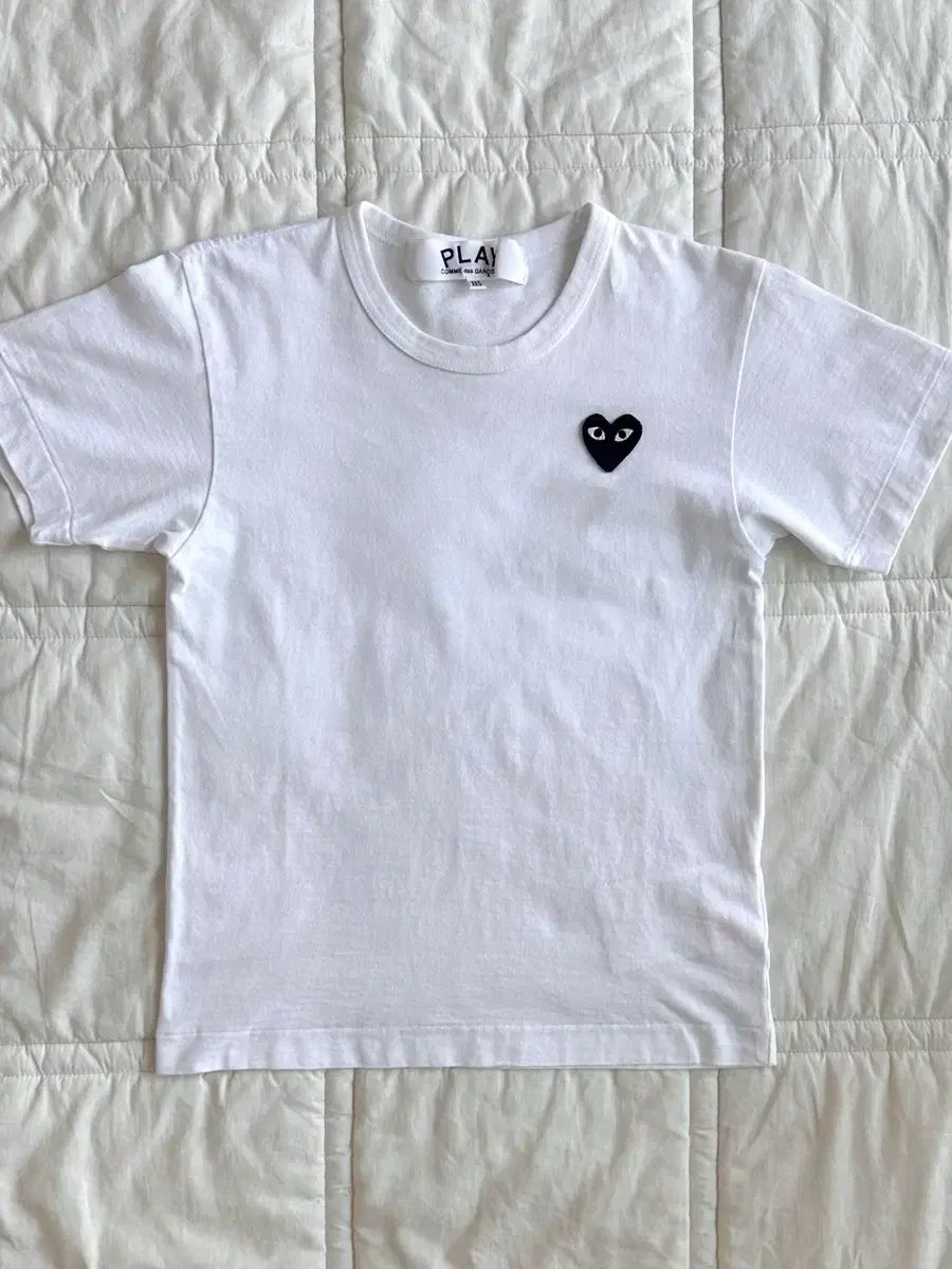 (正規品) コム・デ・ギャルソン ブラックワッペン 半袖 Tシャツ xxs