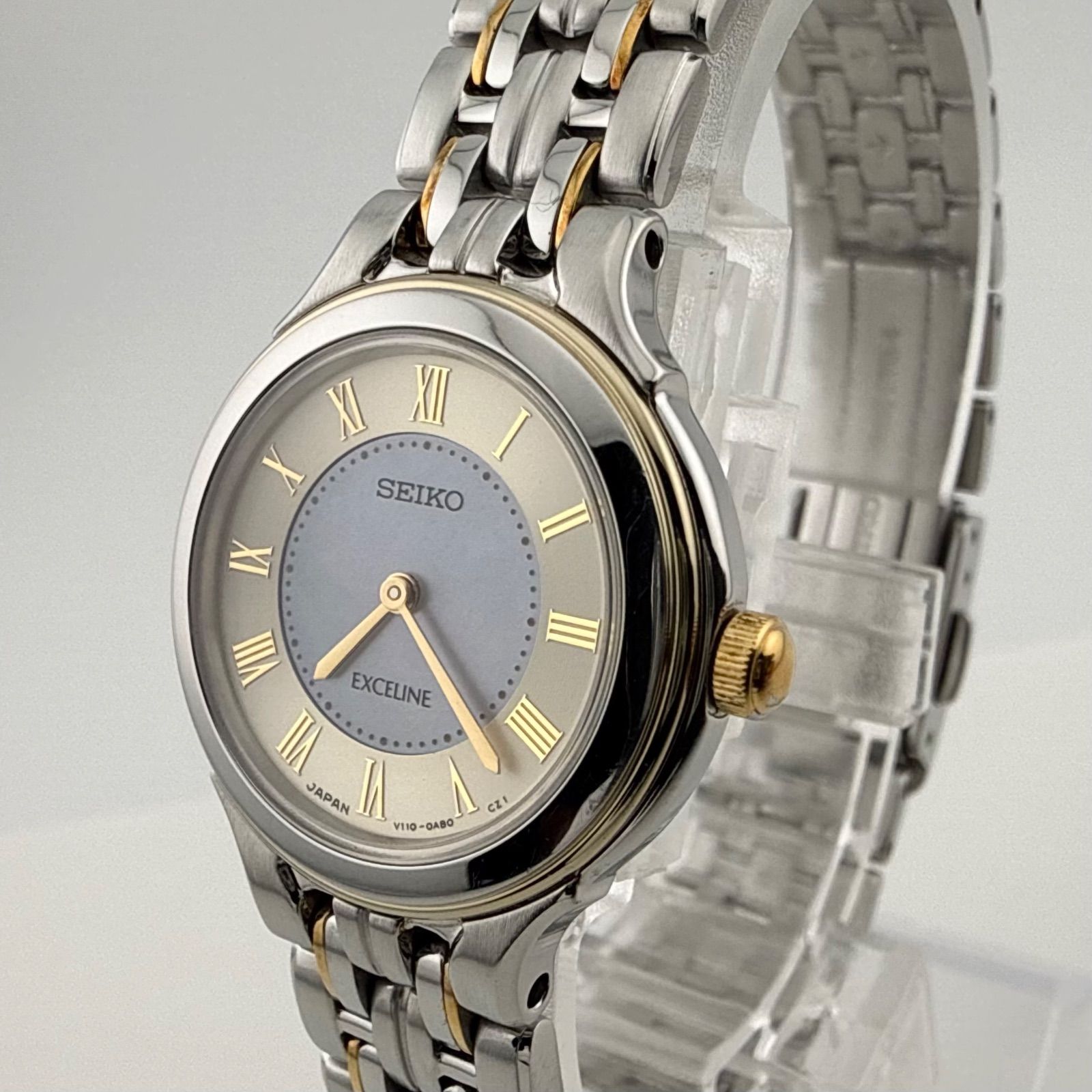 専用 SEIKO EXCELINE エクセリーヌ ダイヤ ソーラー腕時計 SEIKO セイコー EXCELINE エクセリーヌ V110-0AA0 レディース 腕時計
