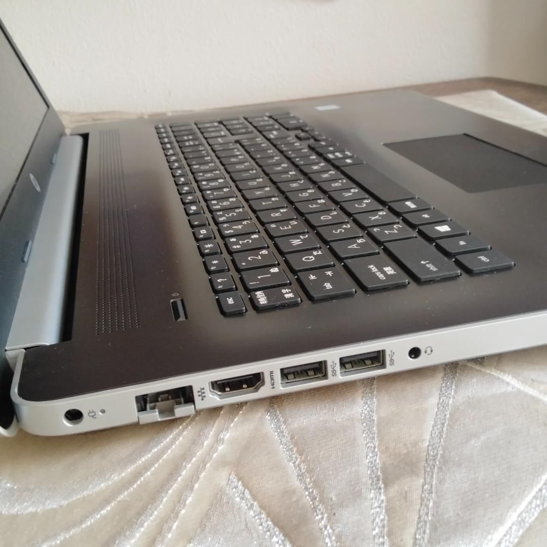 HP 17インチ 8世代 5 8250U 1920x1080 256G/SSD NVMe ＋ 500G/HDD 8G