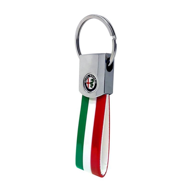 [4R Quattroerre.it] アルファロメオ アクセサリー キーホルダー GIULIA GIULIETTA STELVIO MITO (イタリアカラー)