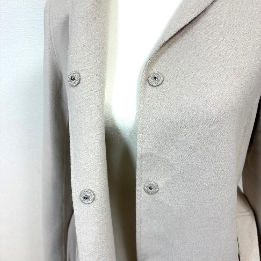 美品】 S'MaxMara アンゴラ混 ロングウールコート 40 薄ベージュ