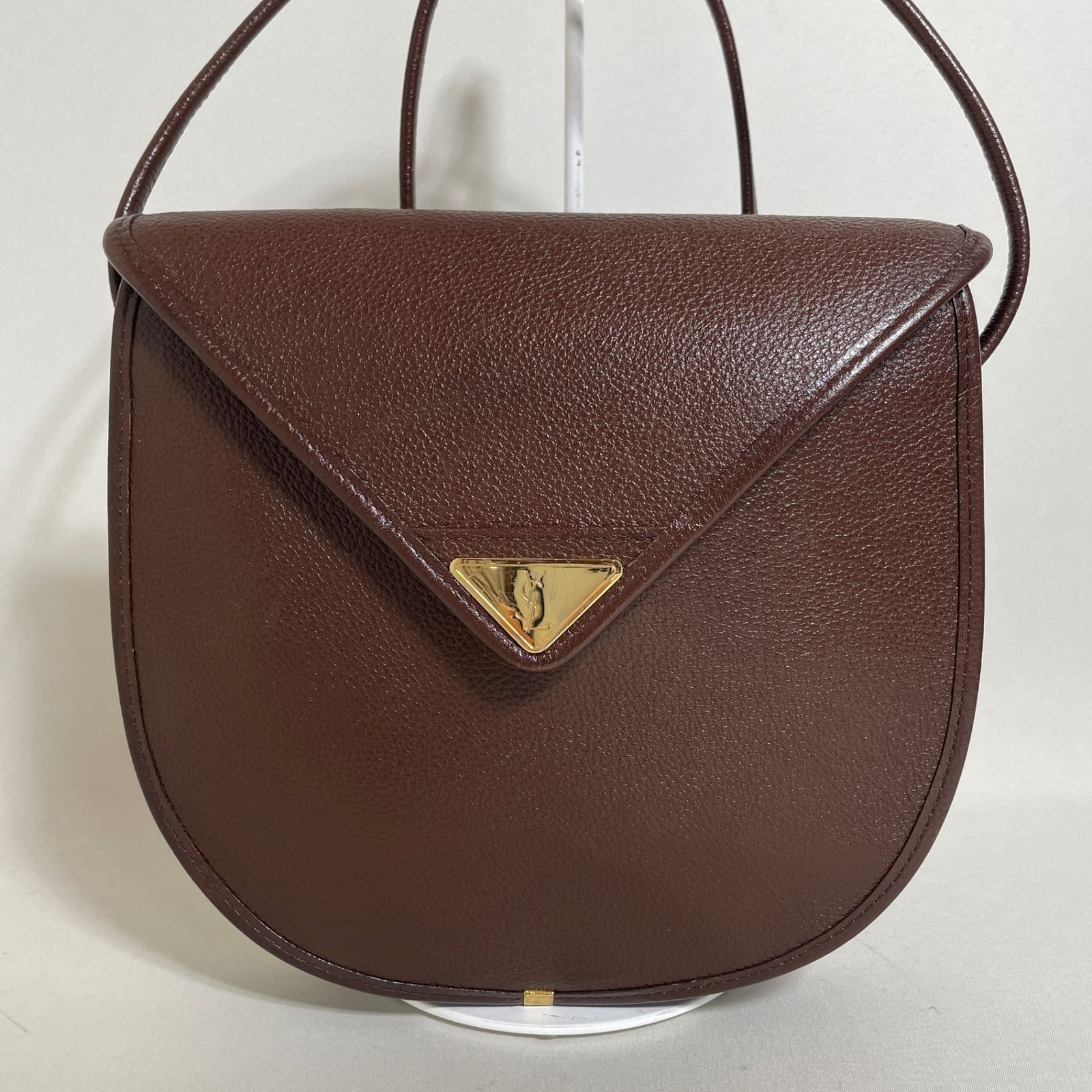 2604-181｜美品｜イヴサンローラン ショルダーバッグ ダークブラウン