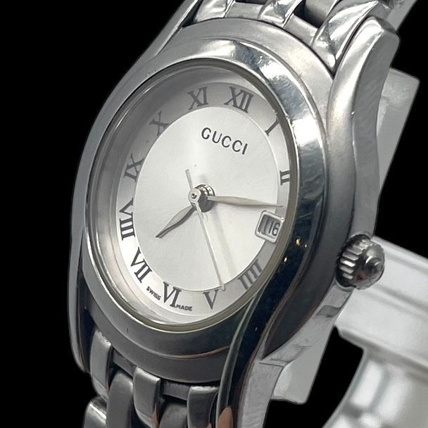 新品電池 稼働品 GUCCI グッチ レディース腕時計 5500L Gクラス