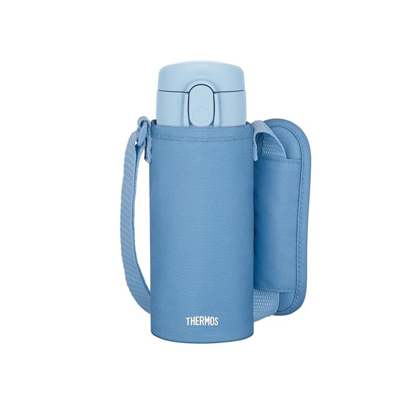 【新品】 サーモス 水筒 真空断熱ストローボトル 410ml アッシュブルー 子供用 通園通学 保冷専用 FJV-400F ASB 0