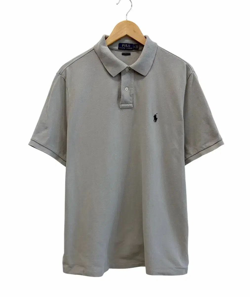ポロ 半袖 ピケTシャツ カラーTシャツ クールグレー (L)