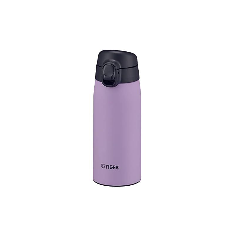 【新品】 タイガー 水筒 350ml マグボトル ワンタッチ ステンレスボトル 真空断熱ボトル 保温保冷 在宅 タンブラー利用可 ライラック(パープル) MCT-K035VT 0