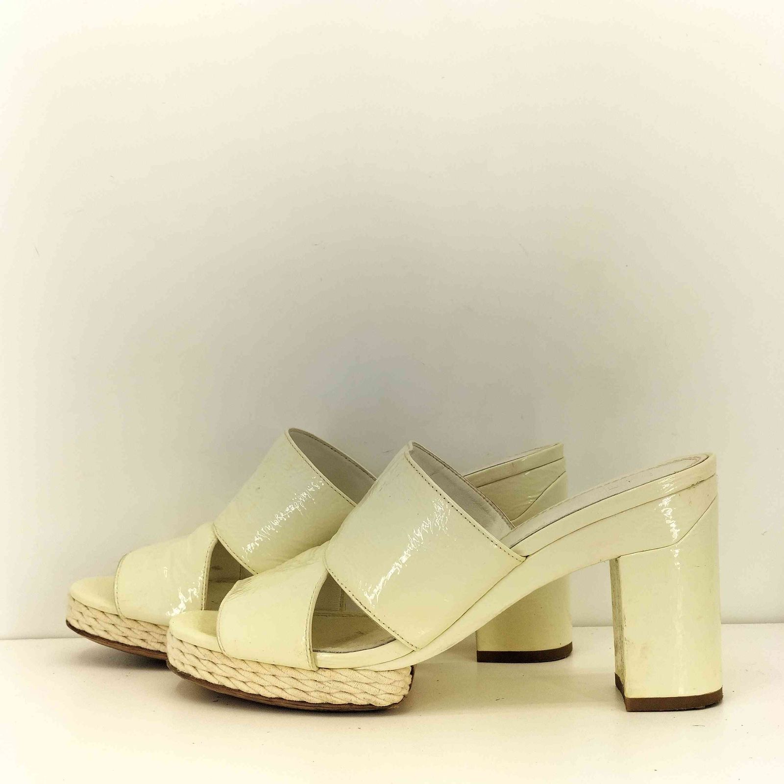 トリーバーチ TORY BURCH エナメルヒールサンダル レディース M - メルカリ