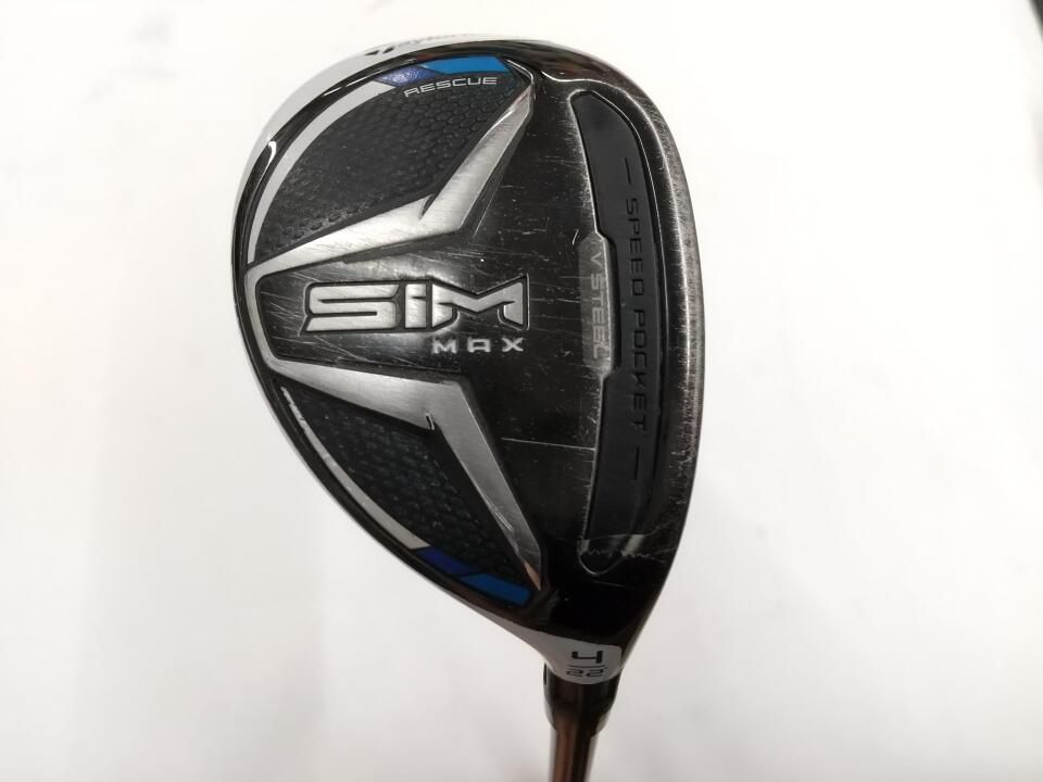 テーラーメイド　SIM MAX　22度　TENSEI BLUE TM60　Sフレックス　ユーティリティ　中古　ゴルフドゥ！山口防府店【最短即日発送】
