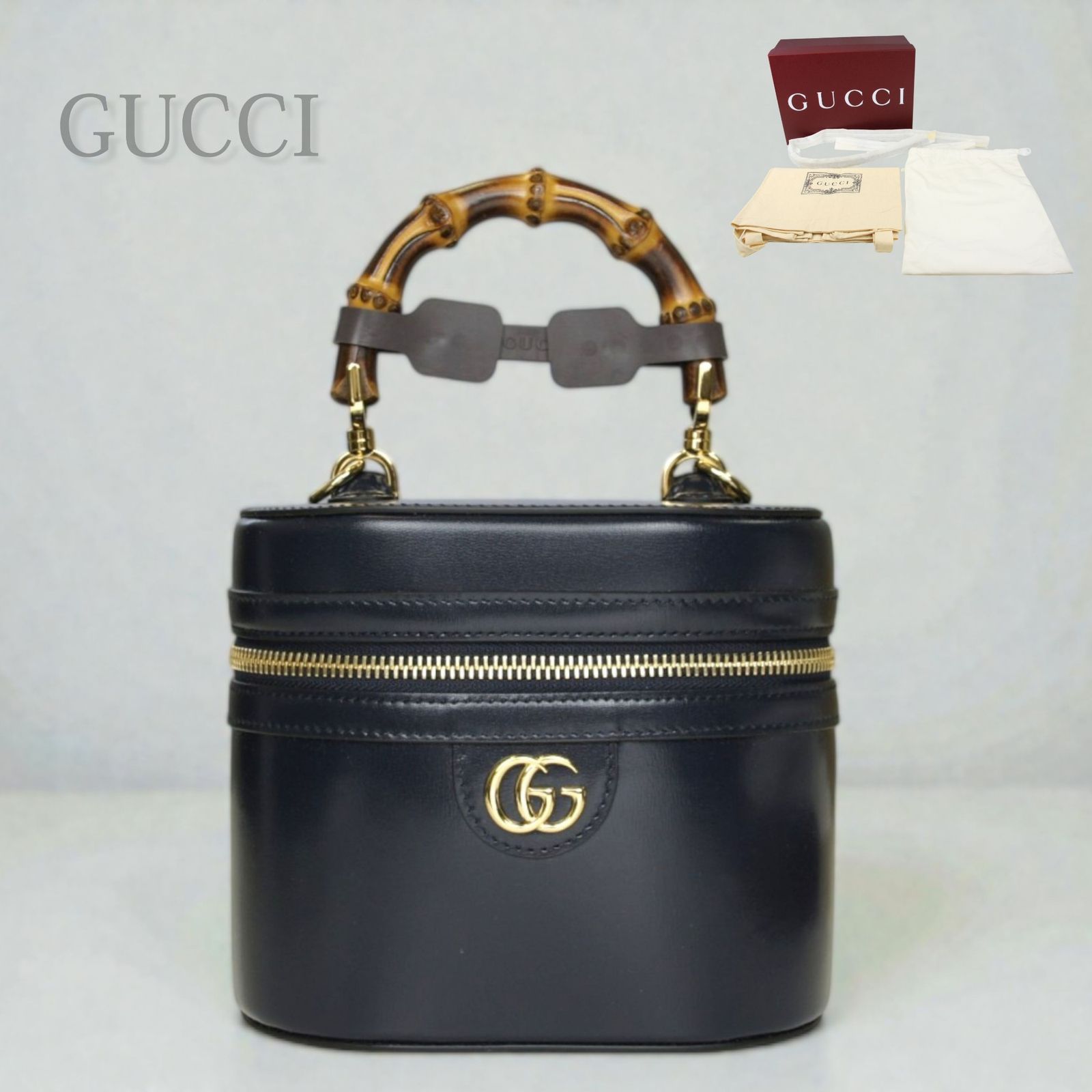 新品未使用品】GUCCI グッチ バンブー 2WAYバッグ バニティバッグ