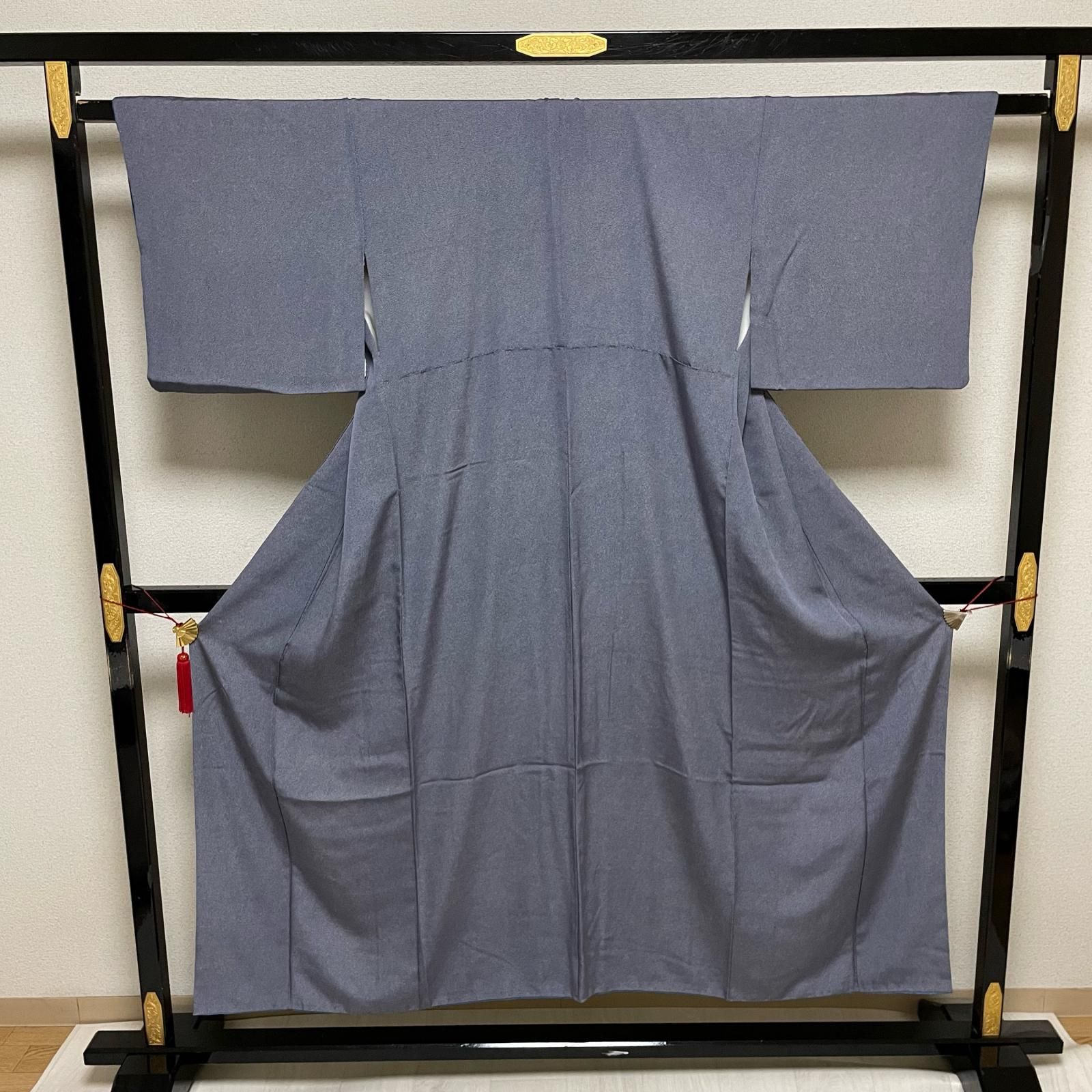 江戸小紋 鮫小紋 上品な青 着物 正絹 X-2038 - メルカリ