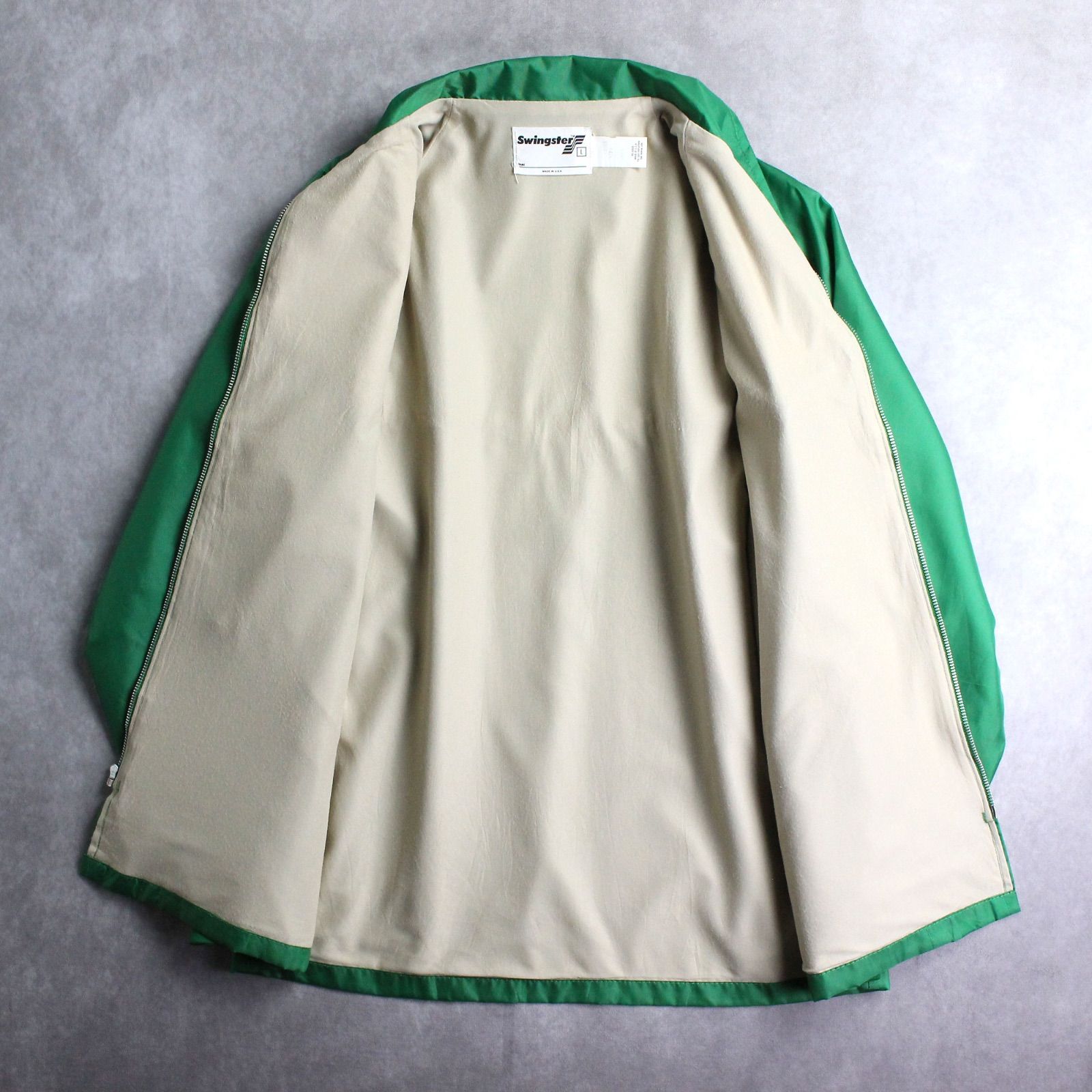 80s USA製 SWINGSTER レーシングジャケット ナイロンジャケット 企業 