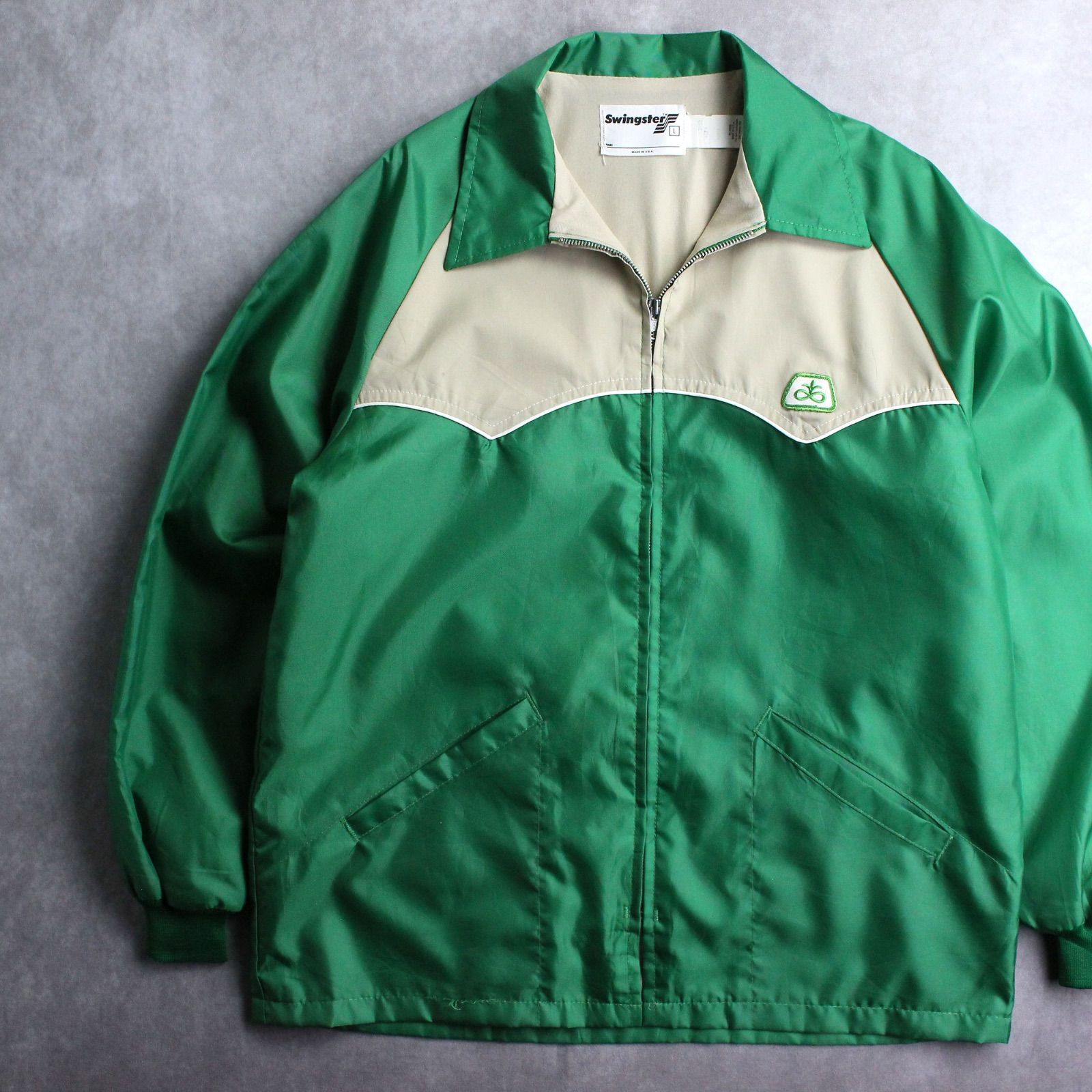 80s USA製 SWINGSTER レーシングジャケット ナイロンジャケット 企業