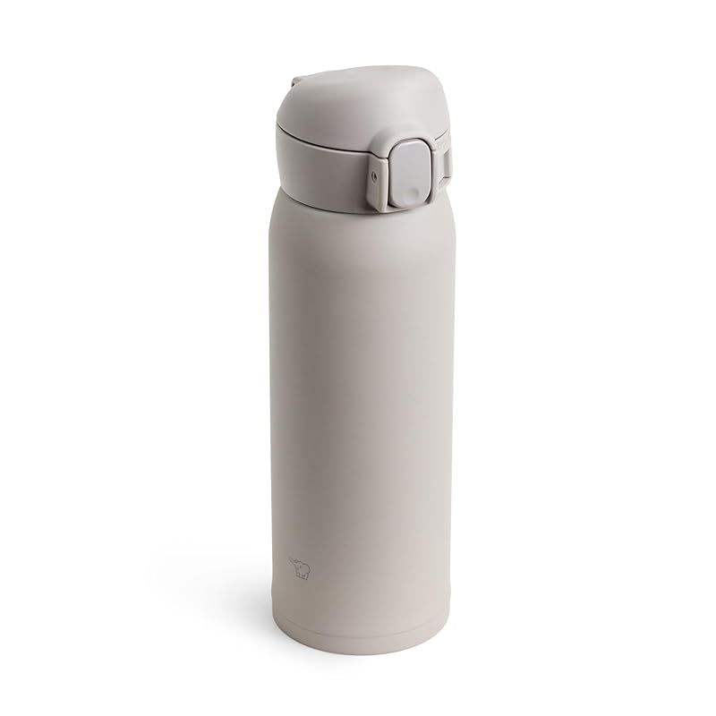 【新品】 象印 水筒 480ml シームレスせん 洗う点数3点のみ 軽量&コンパクト 保冷・保温 ワンタッチマグ グレー SM-WS48-HM
