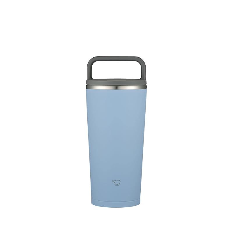 【新品】 象印マホービン(ZOJIRUSHI) 水筒 ふた付きタンブラー キャリータンブラー 持ち運び可能 シームレスせん ハンドルタイプ 300ml フォグブルー ふたとパッキンが一体化 お手入れ簡単 洗う点数2点のみ SX-JA30-AM 5,344円