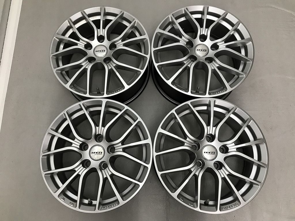 ◎軽量 R-FORGED 傷少美品 TOYOTA車用 純正平座ナット専用 16inc 7J +40 114.3/5H 即納 個人宅OK 4本 検) マークX クラウン RAV4 ハリアー