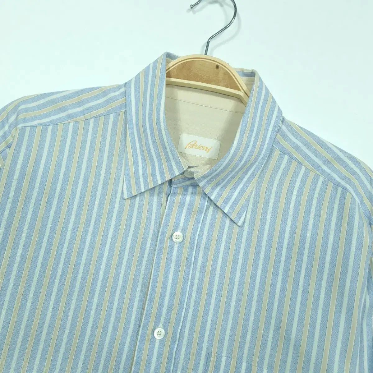Brioni ブリオニ ストライプ ドレスシャツ