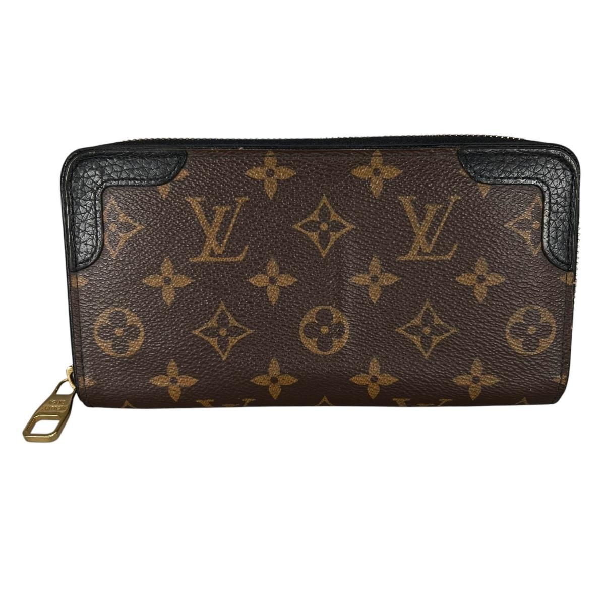 ルイヴィトン M61855 モノグラム ラウンドファスナー ジッピー・ウォレット 長財布 LOUIS VUITTON ノワール