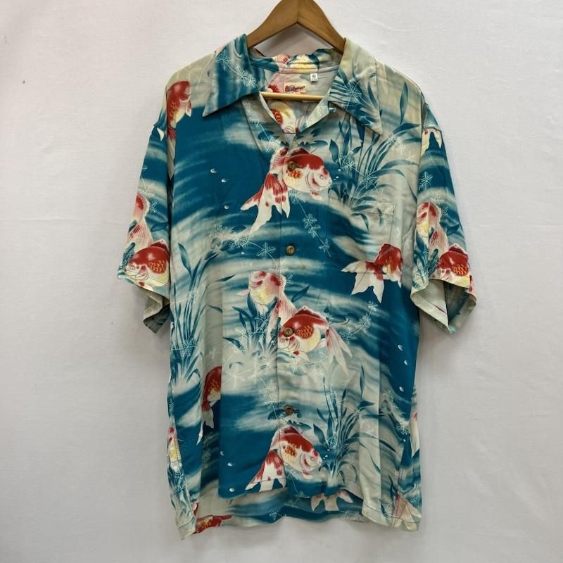 サンサーフ SS38802 GOLDFISH 金魚 アロハシャツ メンズ XL ISItems【USED】【古着】【中古】50159460