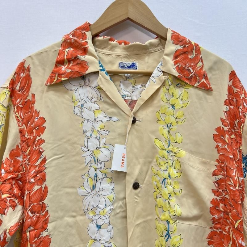 サンサーフ M32525 BEAMS別注 ハイビスカス アロハシャツ M品番