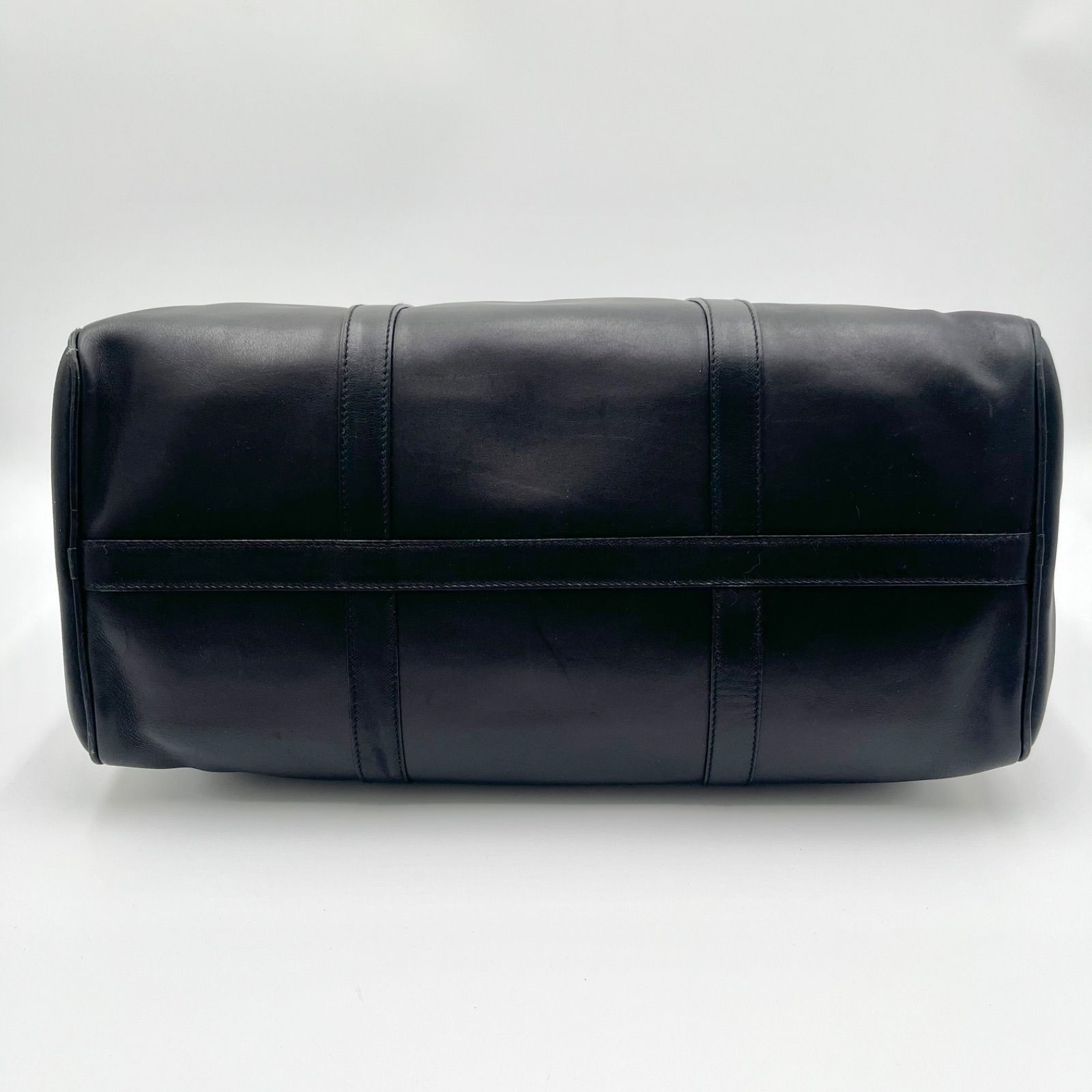 極美品◎BALENCIAGA バレンシアガ BBロゴ レザー ボストンバッグ
