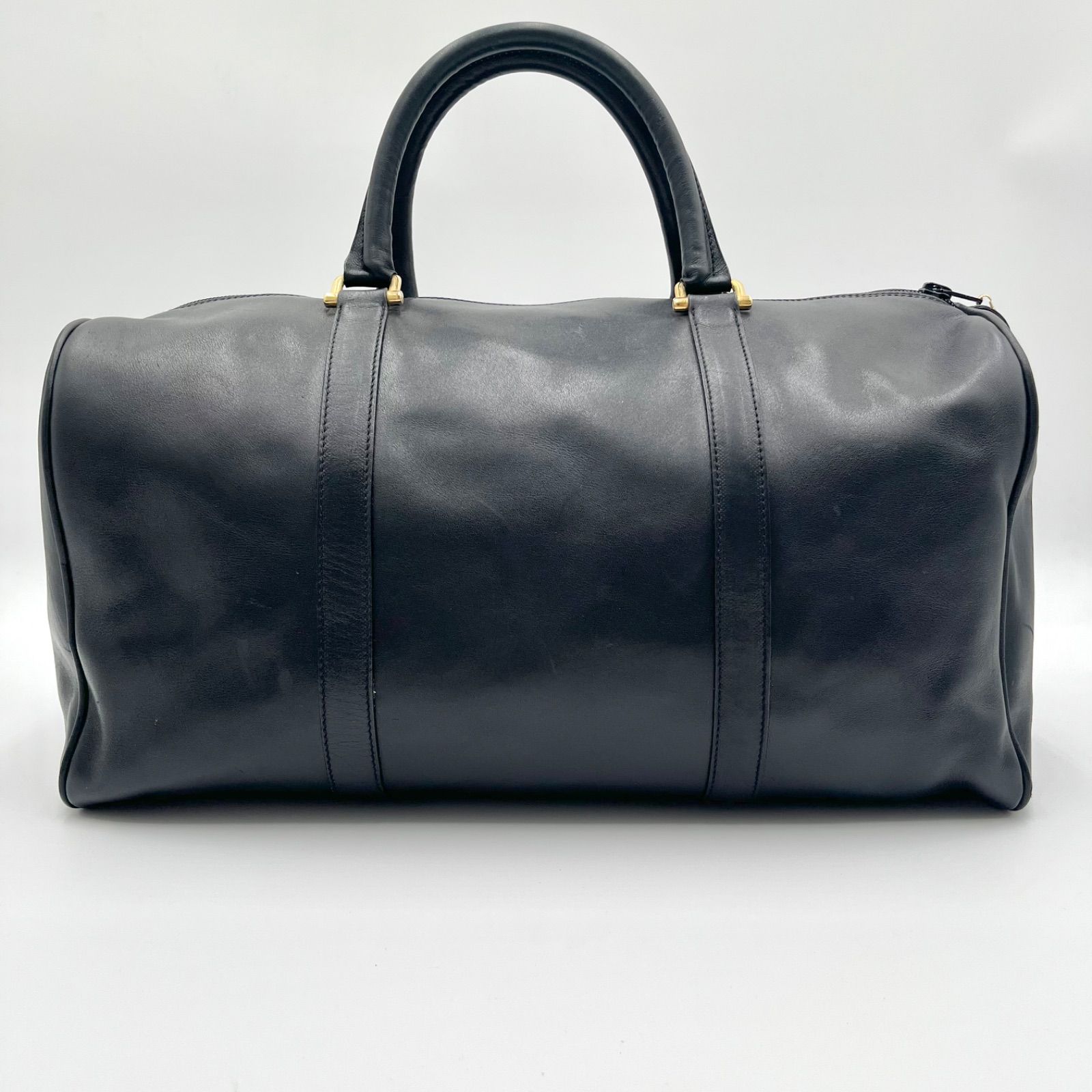 極美品◎BALENCIAGA バレンシアガ BBロゴ レザー ボストンバッグ 極美品◎BALENCIAGA バレンシアガ BBロゴ レザー ボストンバッグ