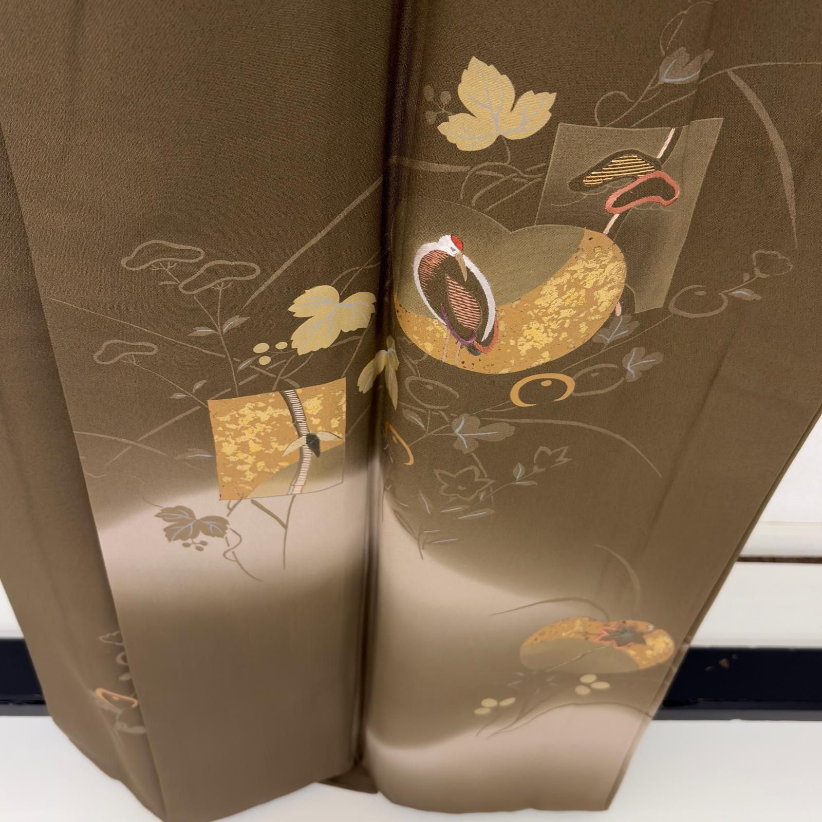付下げ 刺繍の花 暈し 美しい染め 紋なし 正絹 MK-8358 - メルカリ