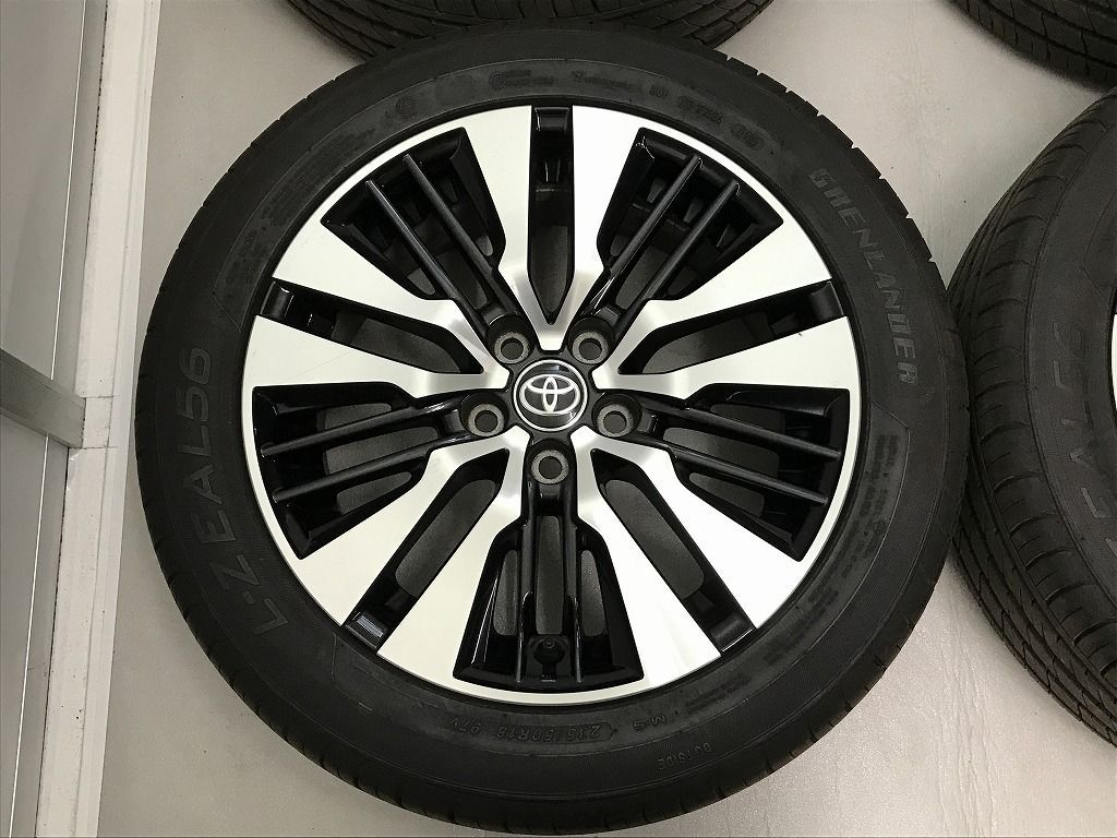 ◎傷少美品 30アルファード 後期 純正 18in 7.5J +45 114.3/5H バリ溝