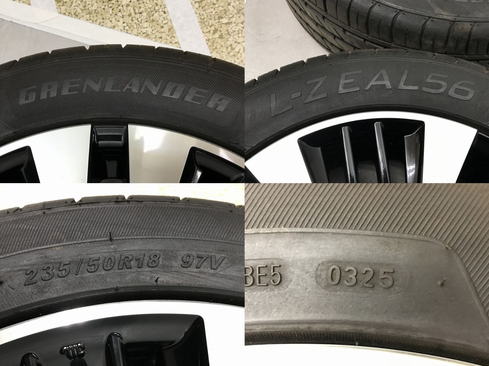 ◎傷少美品 30アルファード 後期 純正 18in 7.5J +45 114.3/5H バリ溝