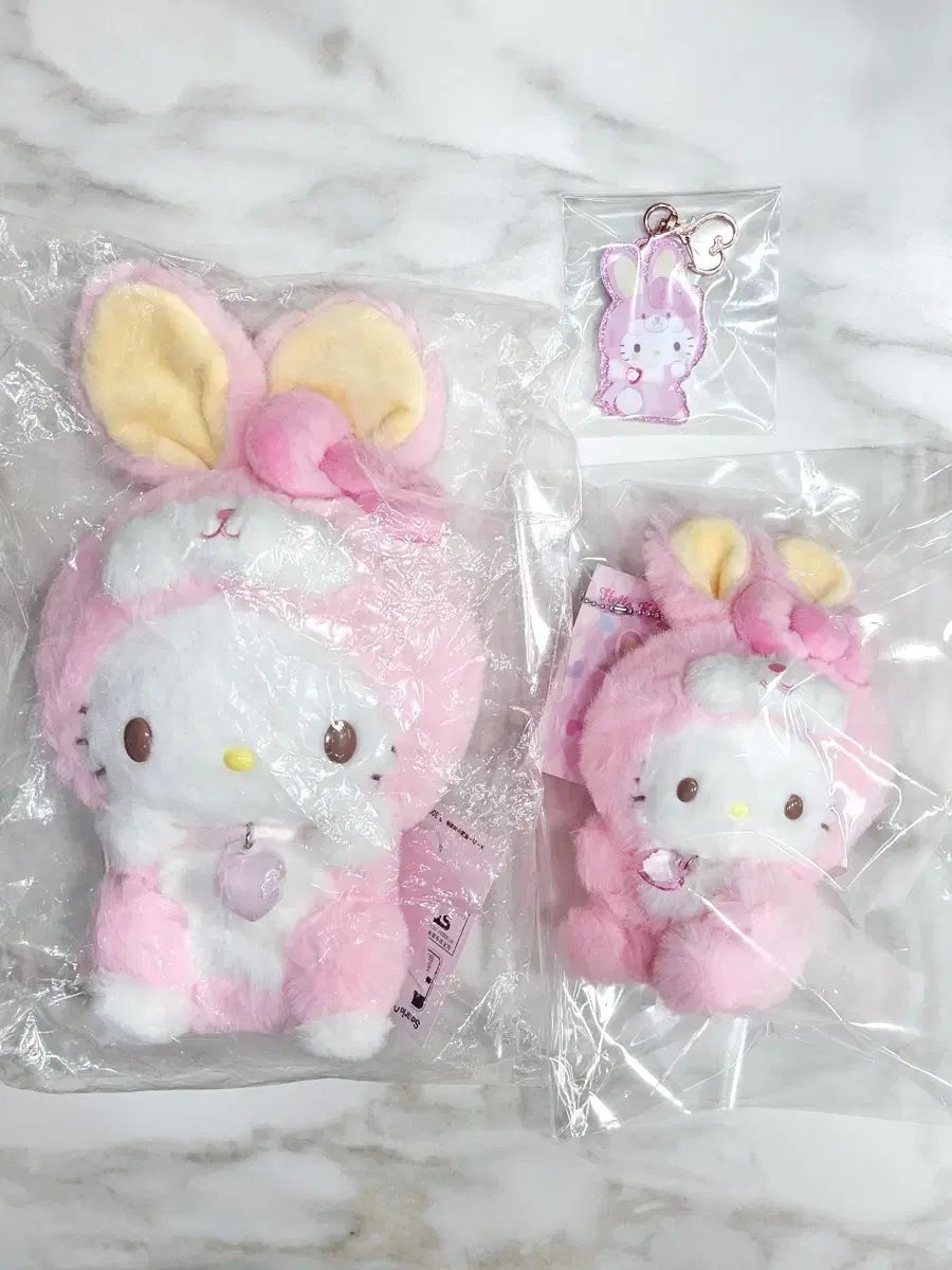 Sanrio フェアリー 래빗 hello kitty(ハローキティ) 妖精うさぎ ぬいぐるみ セット ぬい マスコット キーホルダー