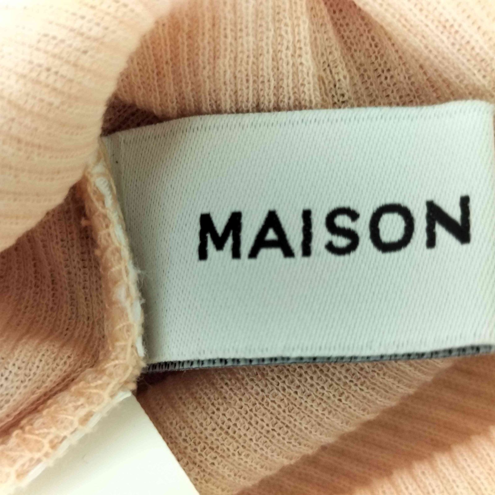 メゾンスペシャル MAISON SPECIAL 2way Neck Sheer Docking Tops