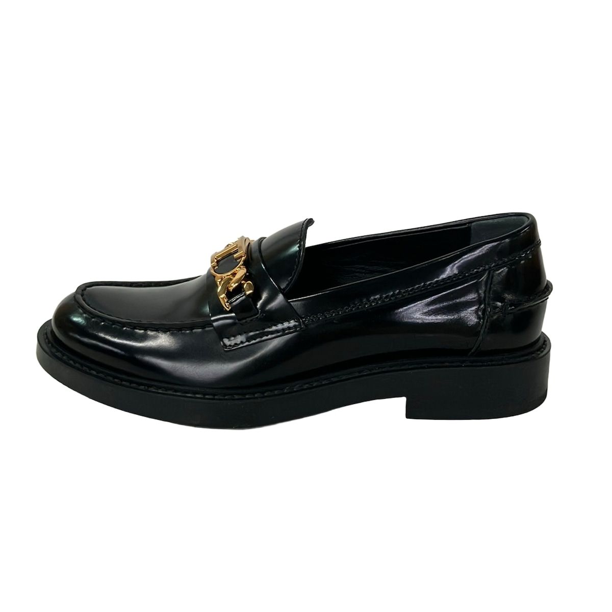 TOD'S(トッズ) ローファー 34 1/2 レディース 黒 レザー