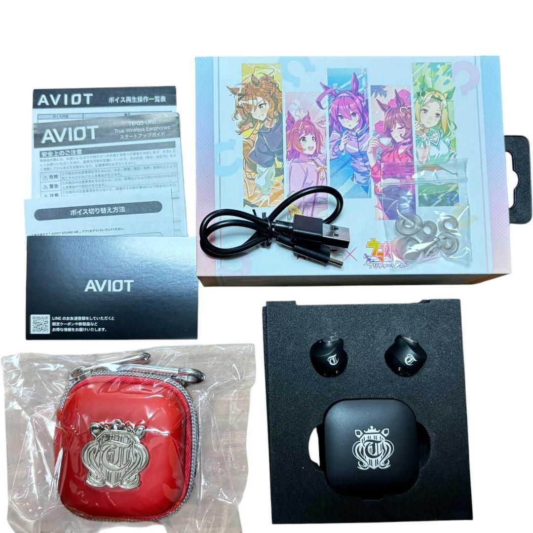 極美品・ボイス収録】AVIOT ウマ娘 コラボ ワイヤレスイヤホン TE-Q3