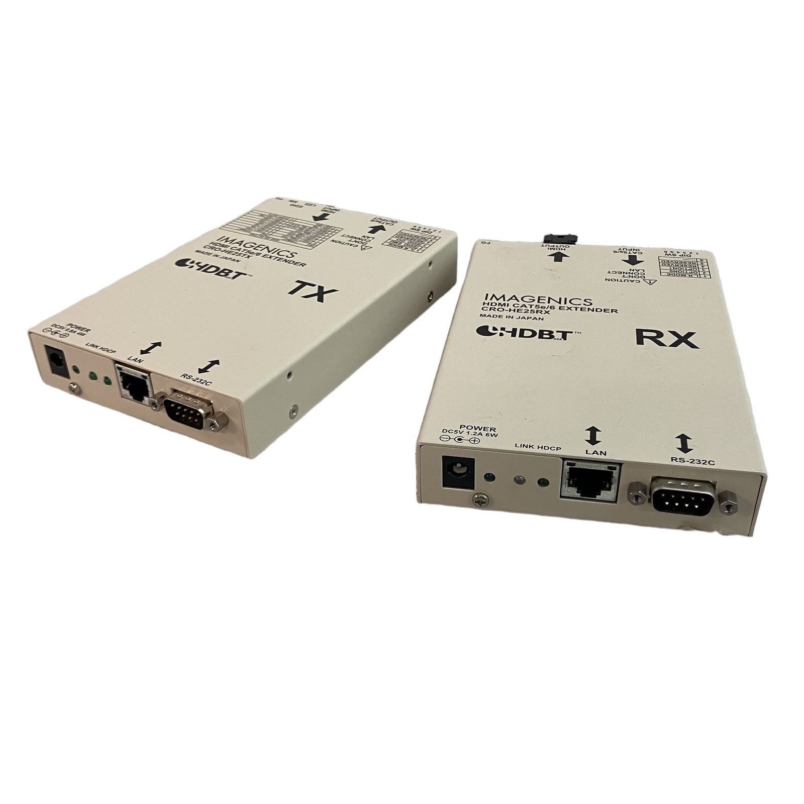 IMAGENICS CRO-HE25TX 送信機 CRO-HE25RX 受信機セット HDMI CAT5e/6 イメージニクス 中古 C11192710