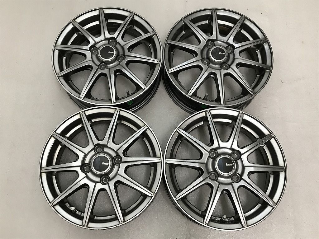 ◎傷少良品 14inc 4.5J +45 100/4H 即納 個人宅OK 4本 検) N-BOX N-WGN スペーシア ワゴンR ラパン タント ムーヴ ミラ デイズ ルークス ek