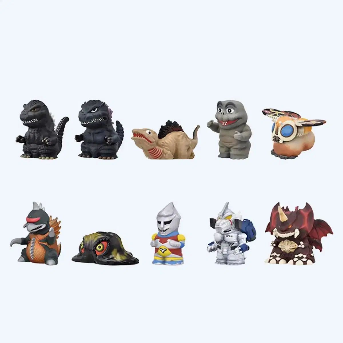 ゴジラ ソフトビニール パペット マスコット 2 セット