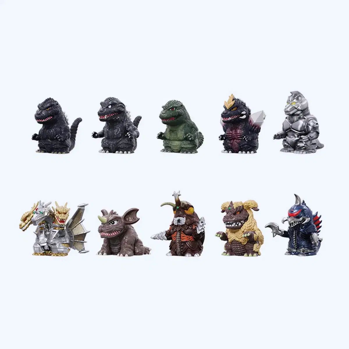 ゴジラ ソフトビニール パペット マスコット 3 セット