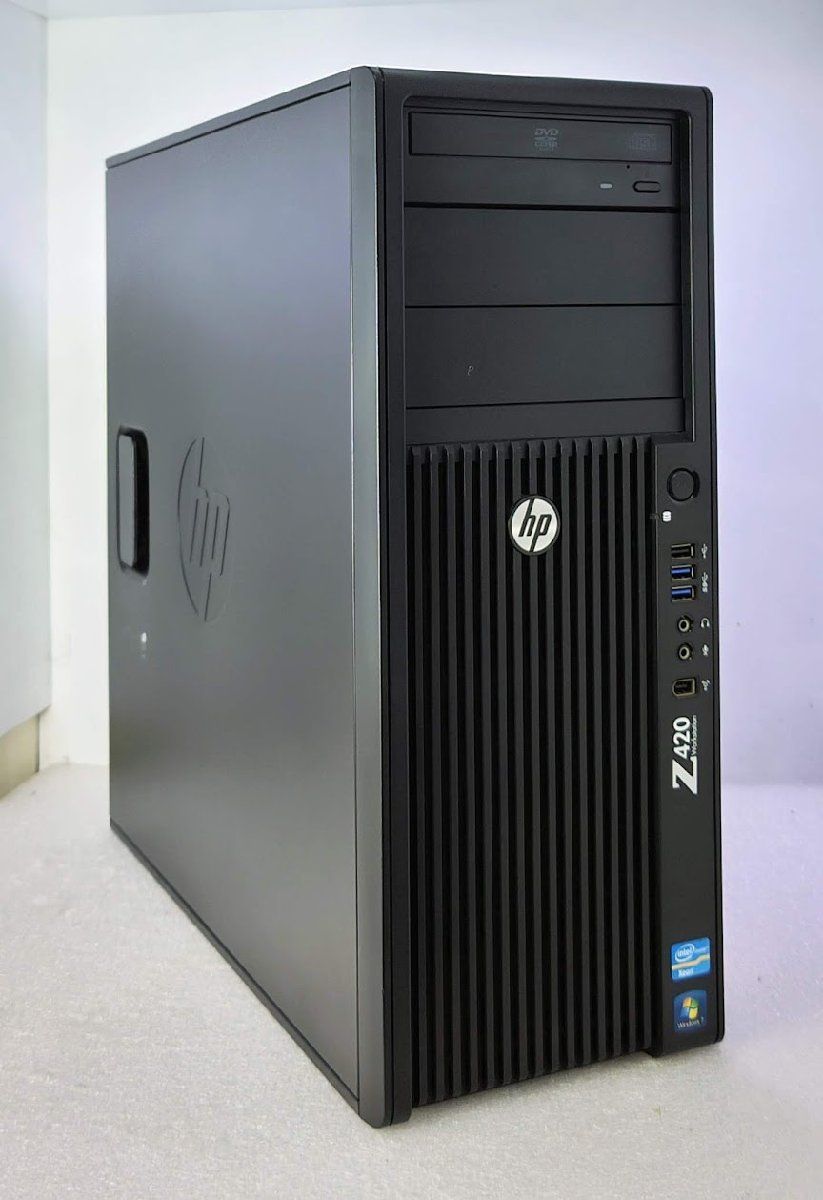 ★[水冷仕様] 大容量メモリ タワー型WS HP Z420 Workstation (Xeon E5-2670 2.6GHz/64GB/SSD 240GB+500GB/DVD/Quadro K2000/Win10Pro)
