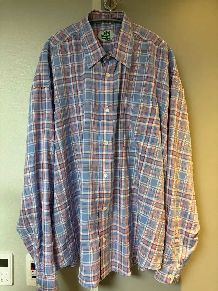 DNSR ピンクブルー CHECK シャツ