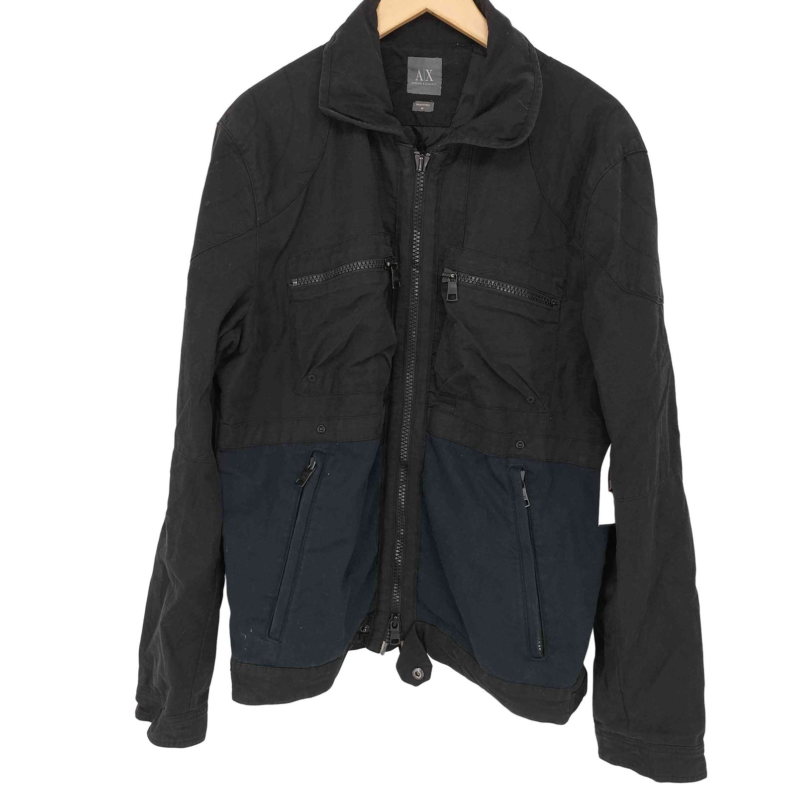 アルマーニエクスチェンジ ARMANI EXCHANGE コットン ナイロン ジップ 